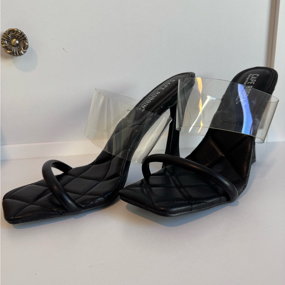 Cape Robbin Black Quilted Heels